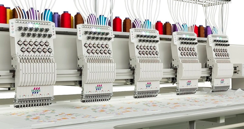 Flat Bed Multi Head Embroidery Machine