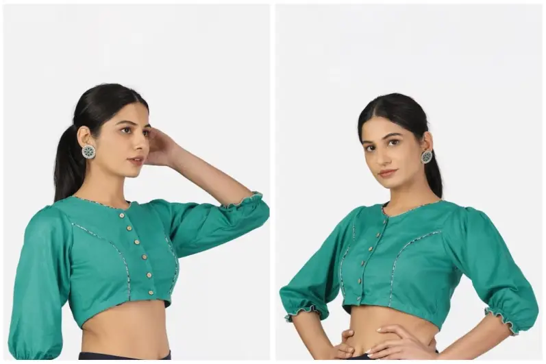 Three Quarter Saree Blouse
